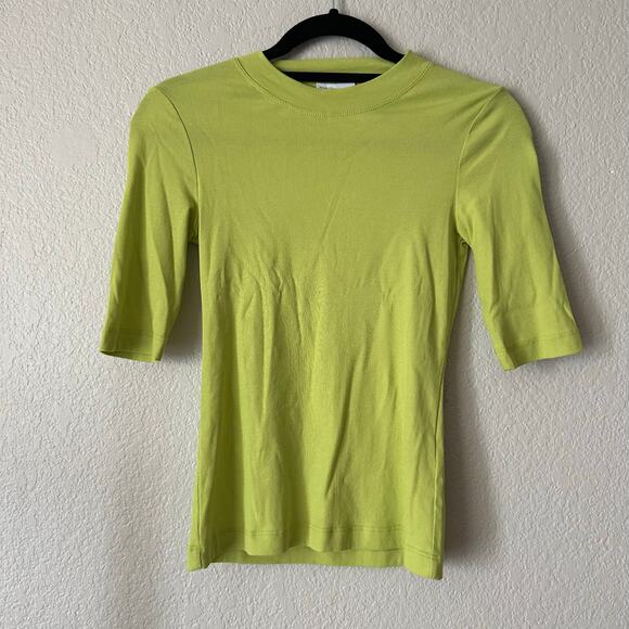 Rosetta Getty Crewneck Cotton T-shirt In Apple Size Small - Picture 2 of 8